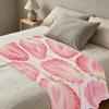 Lightweight Flannel Throw Blanket,Strawberry Collection Soft, Cozy & Warm Fresh Style for Home, Christmas & Halloween