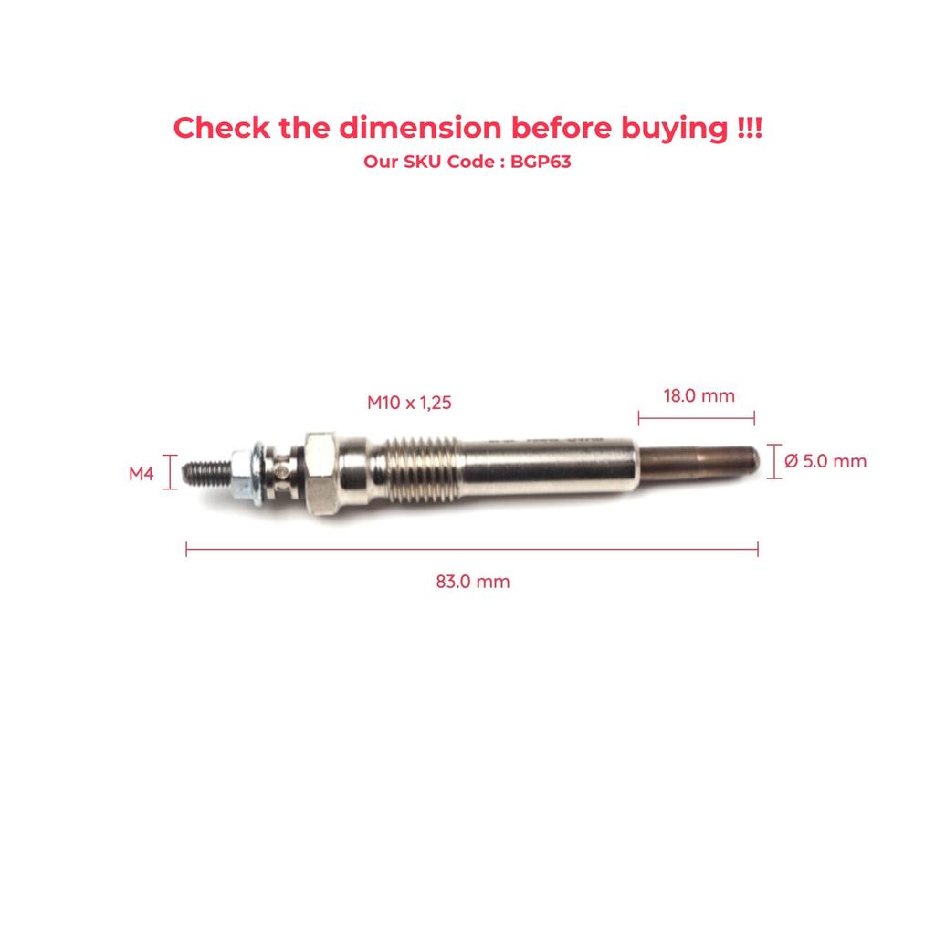 ESC Auto Parts EGP63 1 sztuka Świece żarowe grzejne GJ26IS, 371G, 100226208 dla Isuzu Opel Bedford Vauxhall Wysyłka z Turcji