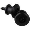Bstinay 1 Pair Strap Pin Tail Pin Guitar Mandolin Metal Black