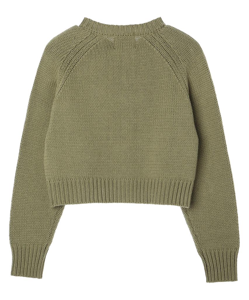 COMONINOZ W Round Neck Full Zipup Knit [3 Color]