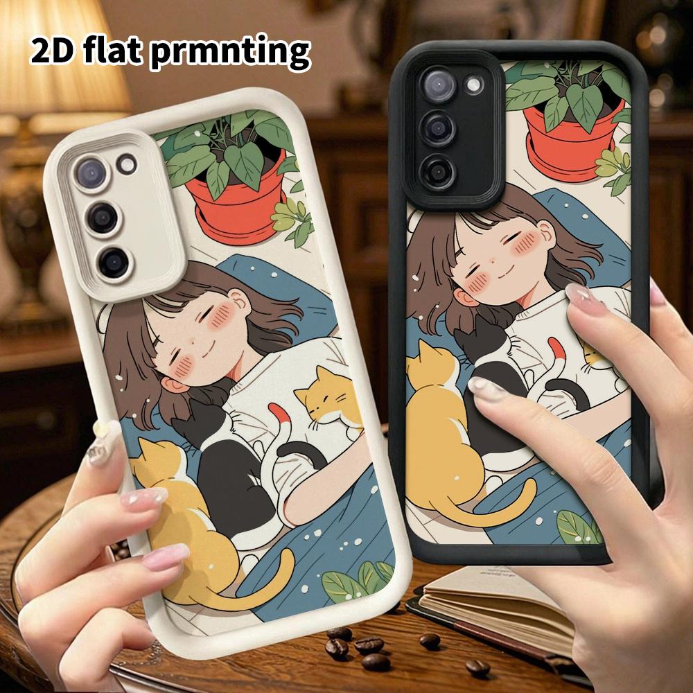Phone Case: 2D Flat Samsung Galaxy A34 A35 M05 M06 S20 S22 S21 FE Plus 5G Protective Case, Perfect for Relaxing At Home, an Ideal Christmas and Hallow