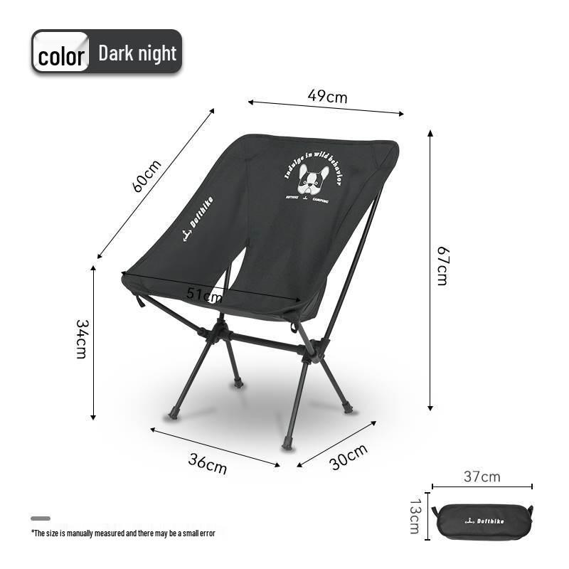 Camping Moon Lichtgewicht Draagbare Opvouwbare Aluminium Stoel voor Vissen & Strand