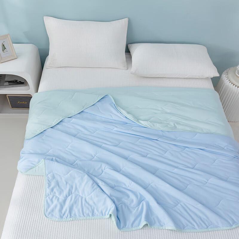 Crown Ice Blue Antibacterial Cooling Summer Quilt