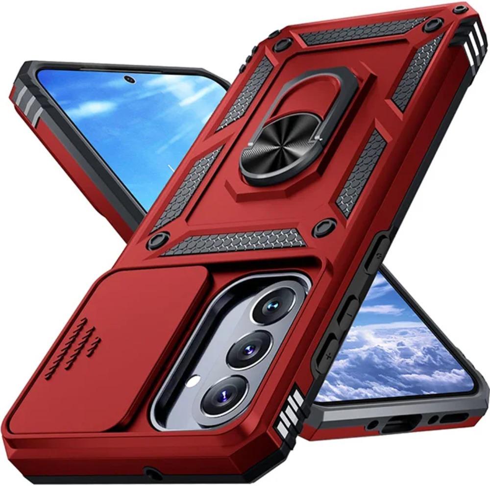 Rugged Military Grade Anti-Drop Case For Samsung Galaxy S26 S25 S24 S23 S22 Ultra Plus Car Magnetic Ring Stands Protective Cover