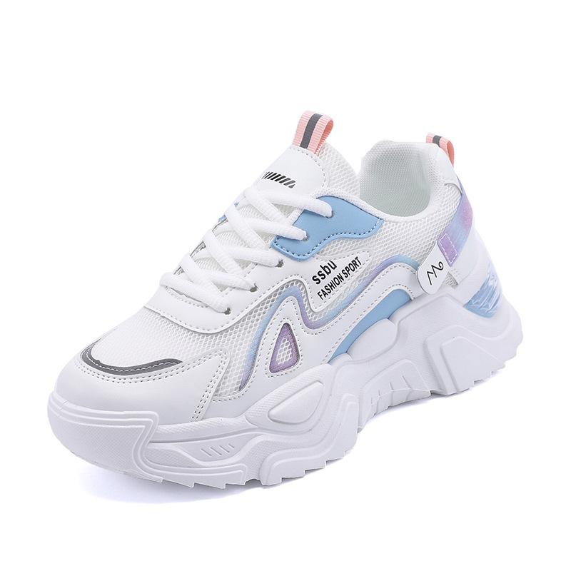 Frühling neue trendige ins Dad-Schuhe atmungsaktive Studenten-Sneaker höhenverstellbar Streetwear K