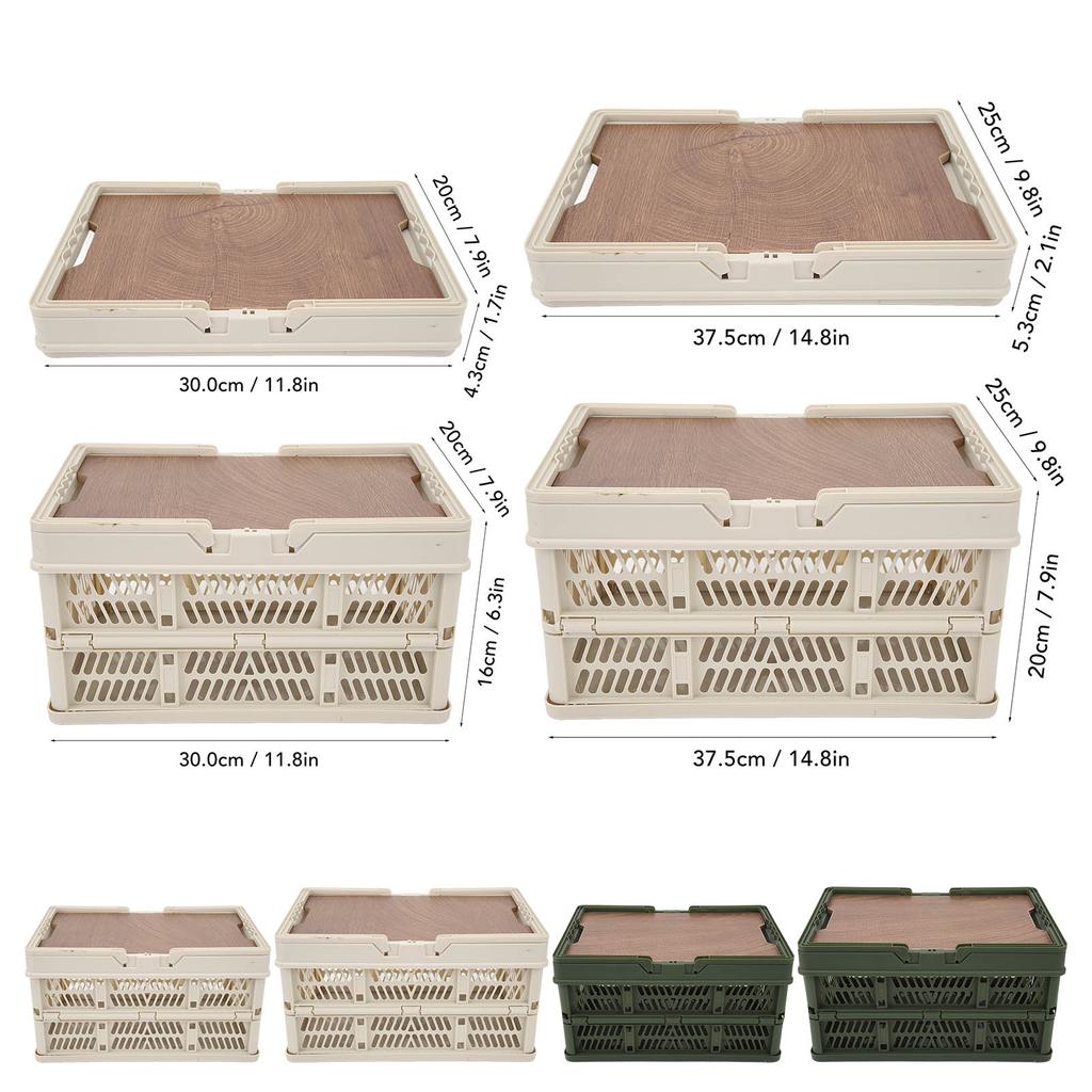 Outdoor Camping Picnic Basket Foldable Large Capacity Multifunction Handheld Camping Storage Basket Picnics Storage Box