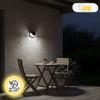 LED solar halogen outdoor garden lamp with motion sensor 3 modes IP65