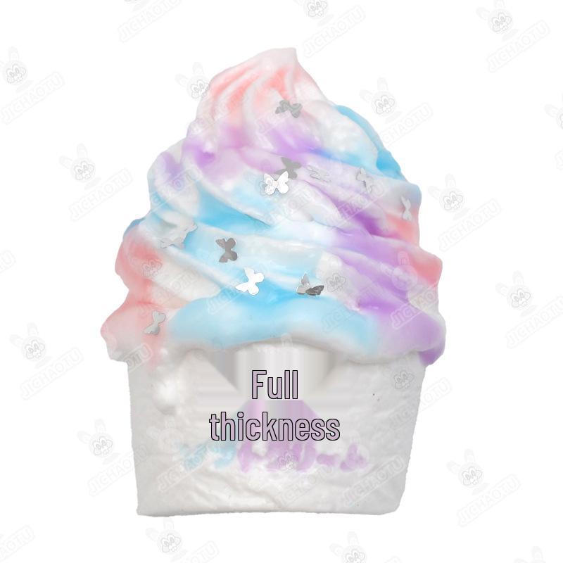 Rich Ice Cream Silicone Squeeze Toy: Xiaohongshu Style, Slow Rebound Decompression, Handmade, Creative Design