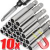 10/1pcs Magnetic Screwdriver Extension Hexagonal Handle Extended Connecting Rod Carbon Steel Screwdrivers Bit Holder Power Tools