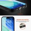 For iPhone 17 Pro Max Case Carbon Fiber Texture PU Leather + PC + TPU Phone Cover