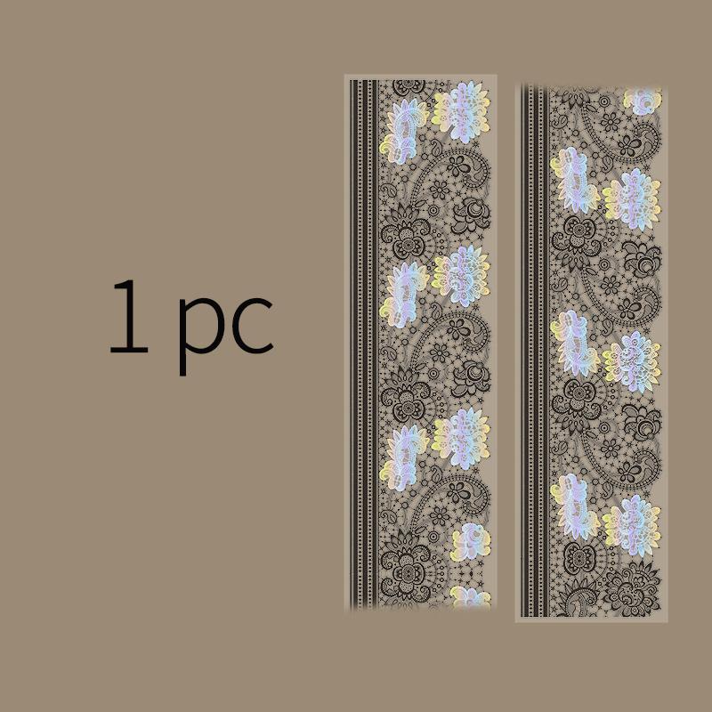 5.5cm*2m Silver stamping Lace tape Decorative Stick Labels Scrapbooking material Adhesive Diy Junk Journal Supplies