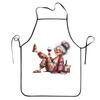 Funny Happy Grandma Shopping Print Apron Chef Cuisine Tablier Waterproof Bib Kitchen Cleaning Pinafore for Women Men Gardening