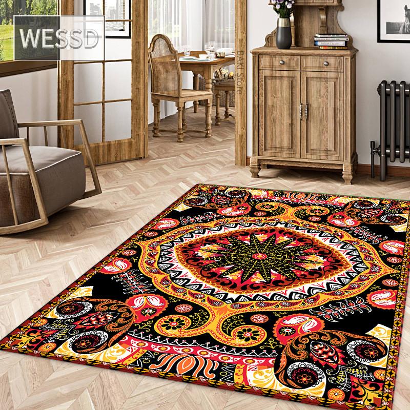 Koberec Retro Bohemia do obývacího pokoje s perským potiskem v etnickém stylu