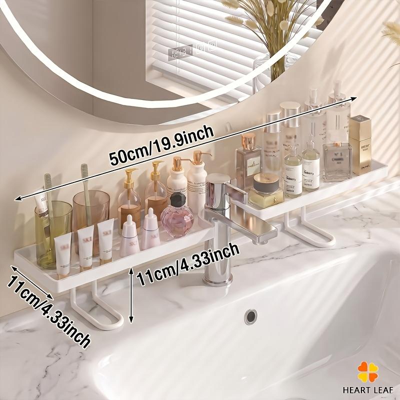 Practical Shelf | Bathroom Sink Organizer, Multi-functional Plastic Kitchen and Bathroom Sink Storage Rack Set - Faucet Hanging Storage Shelf