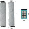 For Bissell For Crosswave Brush Rolls and Filters, Replacement Parts for CrossWave HF2/3845N/3831 Series Vacuum Cleaner, 2 Pack Brush Rollers &