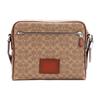 Metropolitan 27 Classic Monogram Zip Coated Canvas With Calfskin Crossbody Bag Large Men Crossbody Bag Khaki 31543-LHKHA