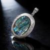 Shell Pendant With Electroplated Finish For Jewelry Making And Gift