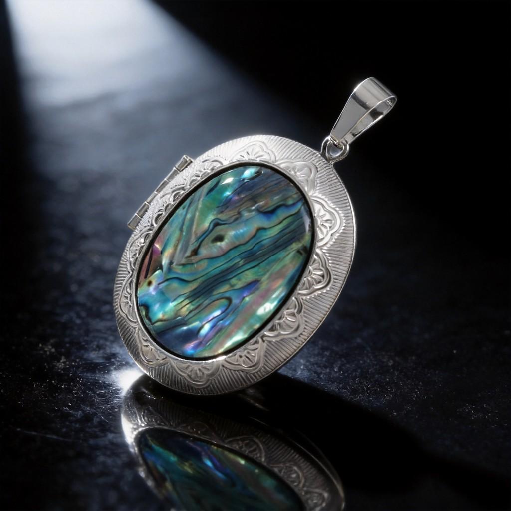 Shell Pendant With Electroplated Finish For Jewelry Making And Gift