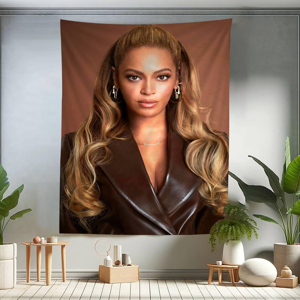 BBeyonce Hot Singer Colorful Tapestry Wall Hanging Bohemian Wall Tapestries Mandala Wall Art Decor