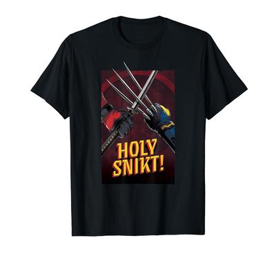 Marvel Studios Deadpool Wolverine Claw Sword Holy & Snikt! T-Shirt