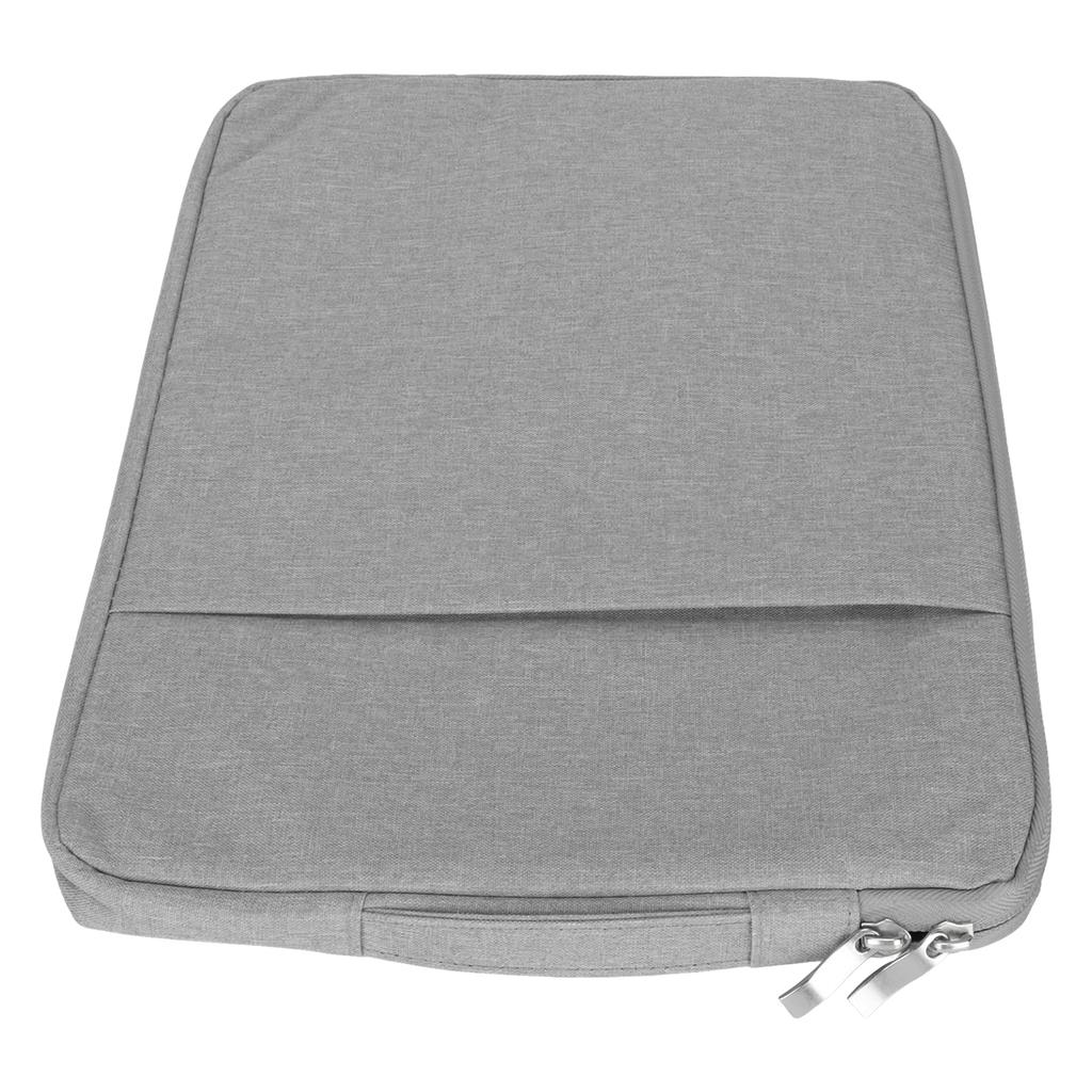 Laptop Sleeve 15.6in 39x29x2cm Double Layer Design Polyester Laptop Carrying Case for OS Laptop Pro for HP for DellGrey
