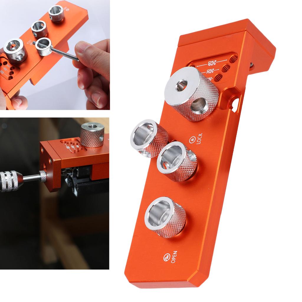 Aluminum   Drill   Punch Locator for 20 30 40 Series Drilling Jig Punching Auxiliary Tool with Storage Bag