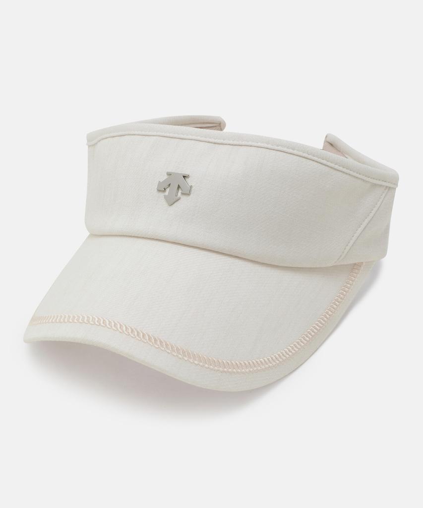 DESCENTE Women'S Spirit Logo Sun Visor Ivory Sr122Ucp1F
