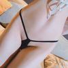Ice Silk Mini Thong Sexy Men G-String With Jj Set Gay Male Ultra-Thin Penis Stockings Cover Lingerie Tight Sissy Pouch Panties