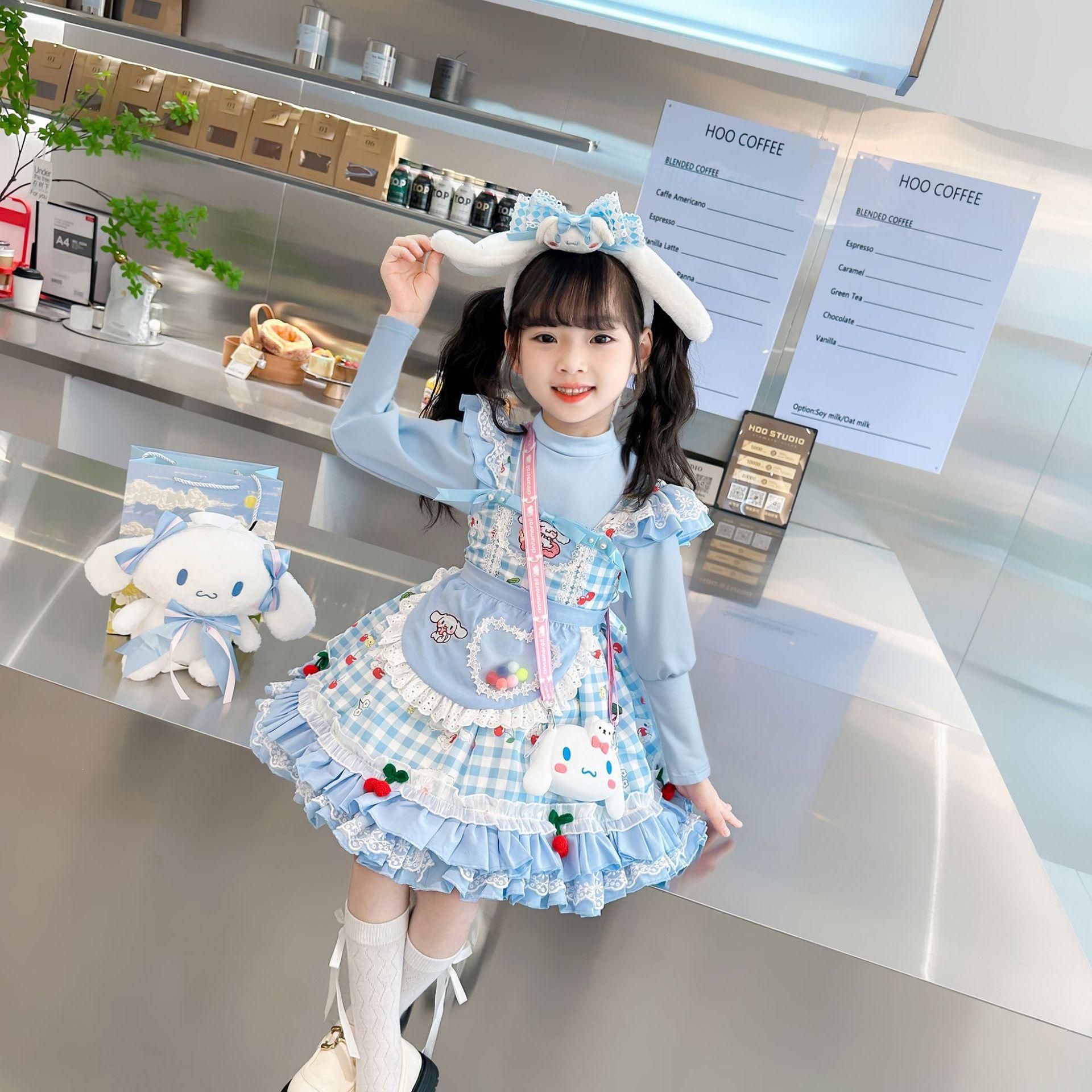 Meiteņu Cinnamonroll Lolita Princeses vasaras kleita