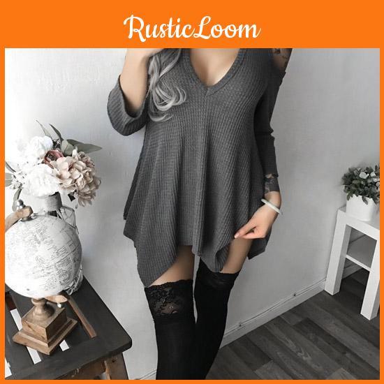 Elegant Summer Women Casual Solid Bare-shoulder Irregular Deep-v Dress In Multiple Colors