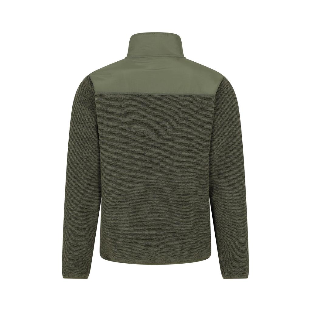 Mountain Warehouse Mens Hayfield Faux Fur Lined Full Zip Fleece Top