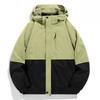 Herbst und Winter Drei-in-Eins Outdoor Wasserdicht und Atmungsaktiv Große Größe Bergsteigeranzug Herrenjacke