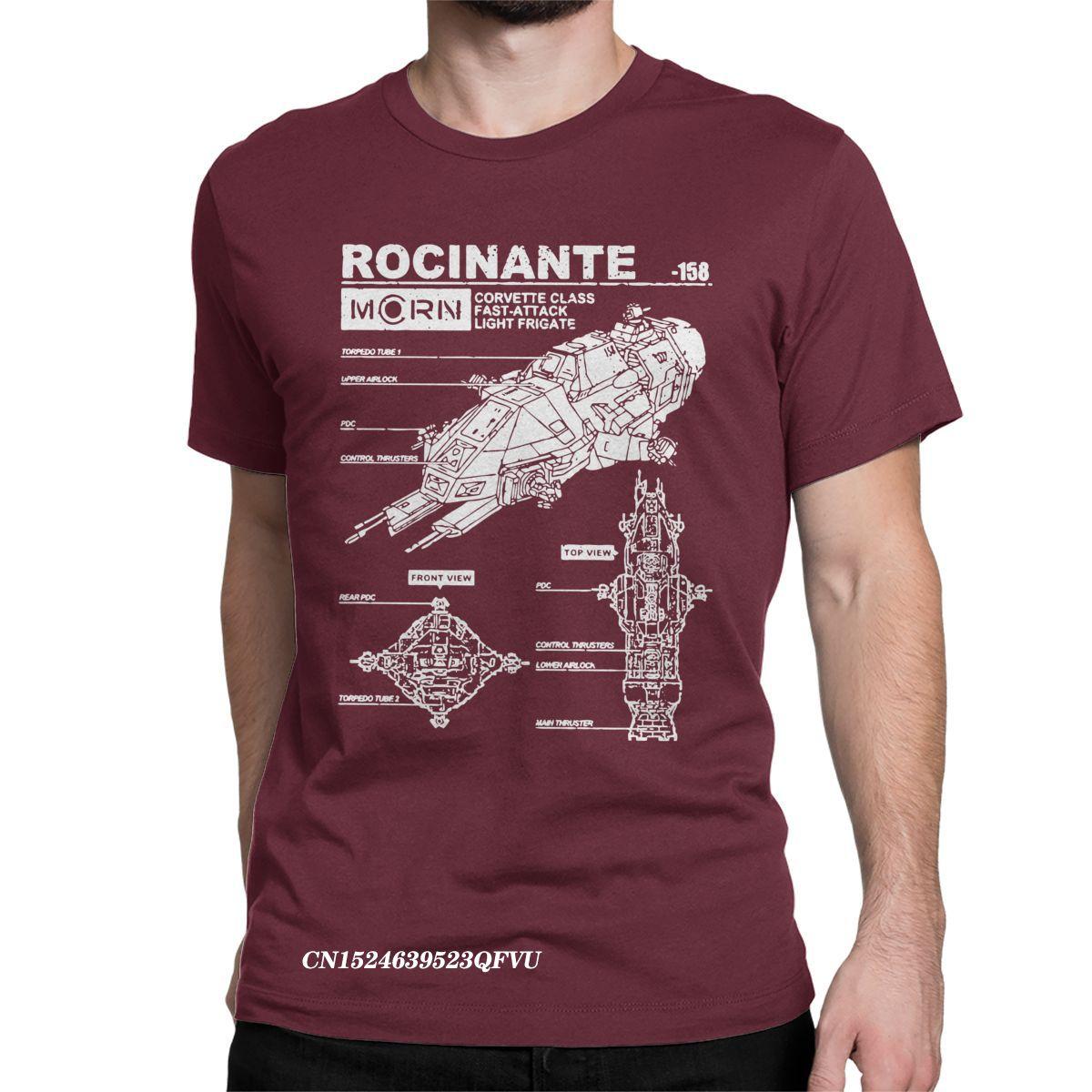 

Характеристики Росінанта The Expanse Чоловічі Топи Футболки Mcrn Модна Футболка Хараджуку Футболка Манга Чиста Бавовна Оригінальний Одяг XL бордовий