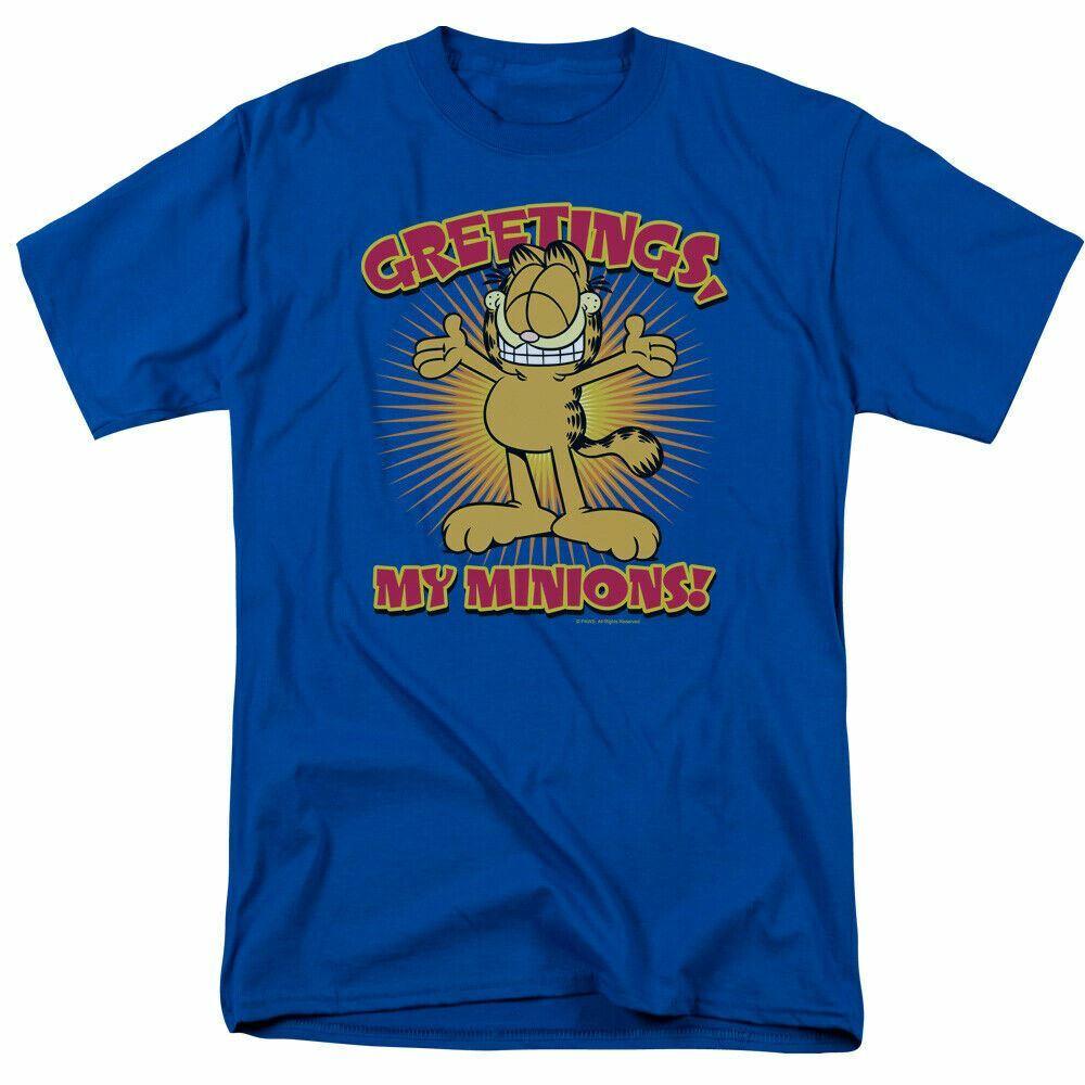 26 Garfield Mininons T Shirt Mens Licensed Jim Davis Comics Tee Royal Blue Unisex T-Shirt M