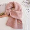 New Christmas gift cute red scarf women's winter new warm versatile knitted wool couple scarf