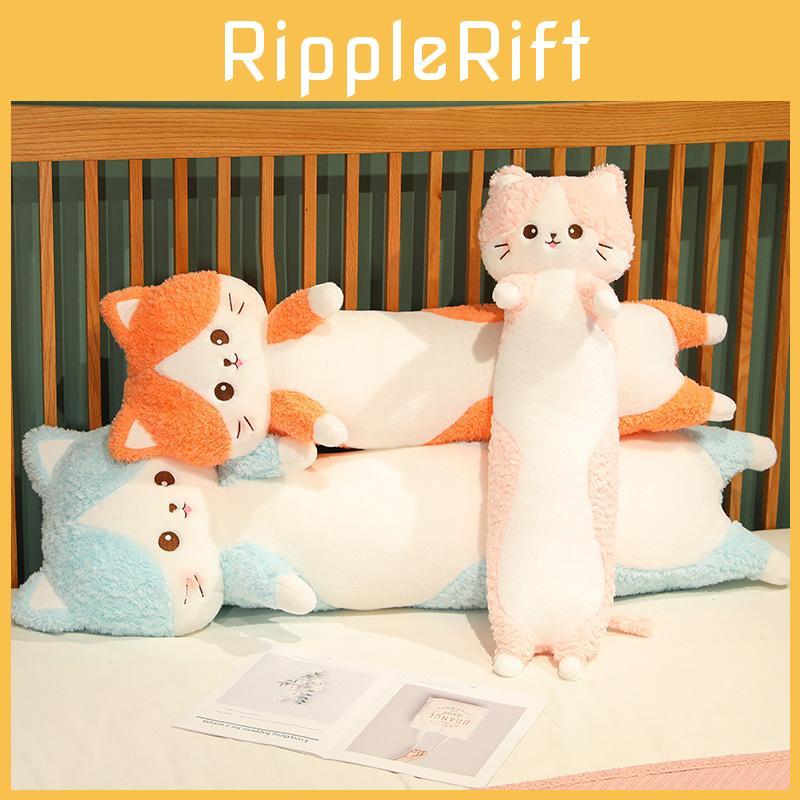 Cat Happy Long Plush Toy Cartoon Animal Stuffed Doll Room Decoration Kids Gift