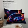 3pcs Headphones Bedding Sets 3D Printed Colorful Music Pattern Duvet Cover Sets With Pillowcases No Filling Single Queen Size