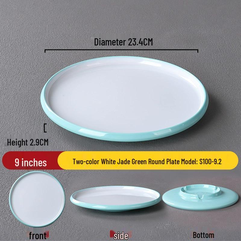 Melamine Nordic Style Cold Dish & Stir-fry Plate for Restaurants and Hotels