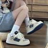 2025 Frühling und Herbst neue Retro Hongkong-Stil Brotschuhe Damenmode Trend vielseitige lässige Board-Schuhe Studenten Denim Canvas Schuhe