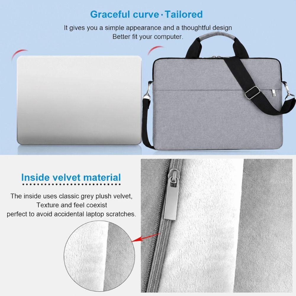 Shockproof Laptop Sleeve Case Large Capacity Notebook Cover Universal Shoulder Bag