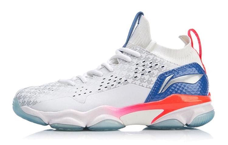 Li Ning 2 Cushioning Breathable Cushioning Breathable High top Badminton Shoes Women s Standard White AYZP002-1 37