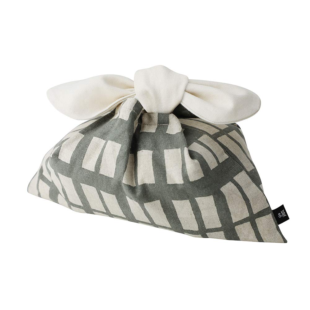 

Bento Bag with Koushi 28cm Wide x 18cm Ribbon Length Made in Japanese Easy to No Easy to &NE Ribbon, Gray, Long, 23cm, Japan, Pattern, Cute, Tie,