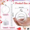 6/12Pcs Hanging Candle Holder Glass Globes Orbs with Crystal Bead Garland Tea Lights Candles Holder for Wedding Party Tree Decor