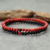 New 2Pcs 4mm Beads Bracelet Set For Men Tiger Eyes Turquoises Paired Strand Healing Braclet Handmade Casual Accessories Hombre