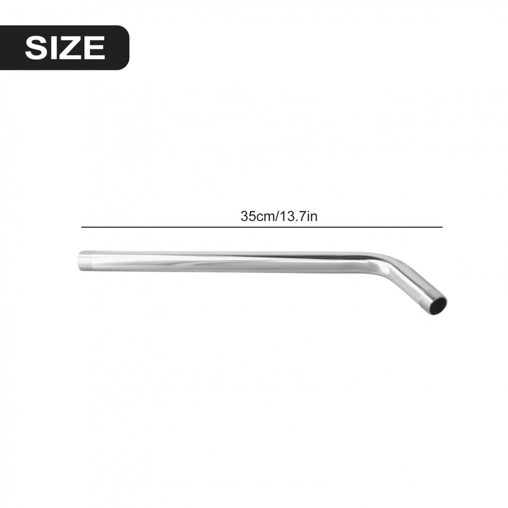 Shower Head Extension Pipe Tube Extender 15-35cm G1/2\"