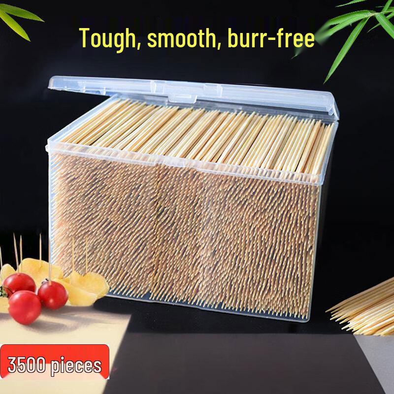 

Double-Ended Bamboo Toothpicks, Bulk 3500 Count