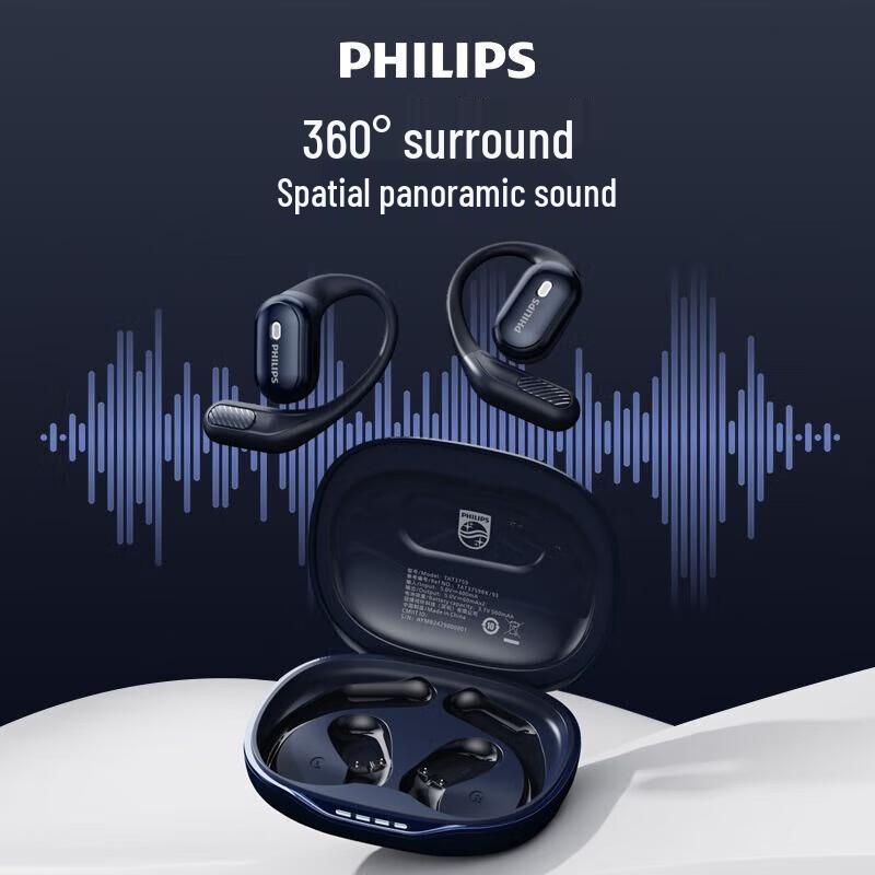Philips TAT3759 Ear-Hook Bluetooth Sport Headphones