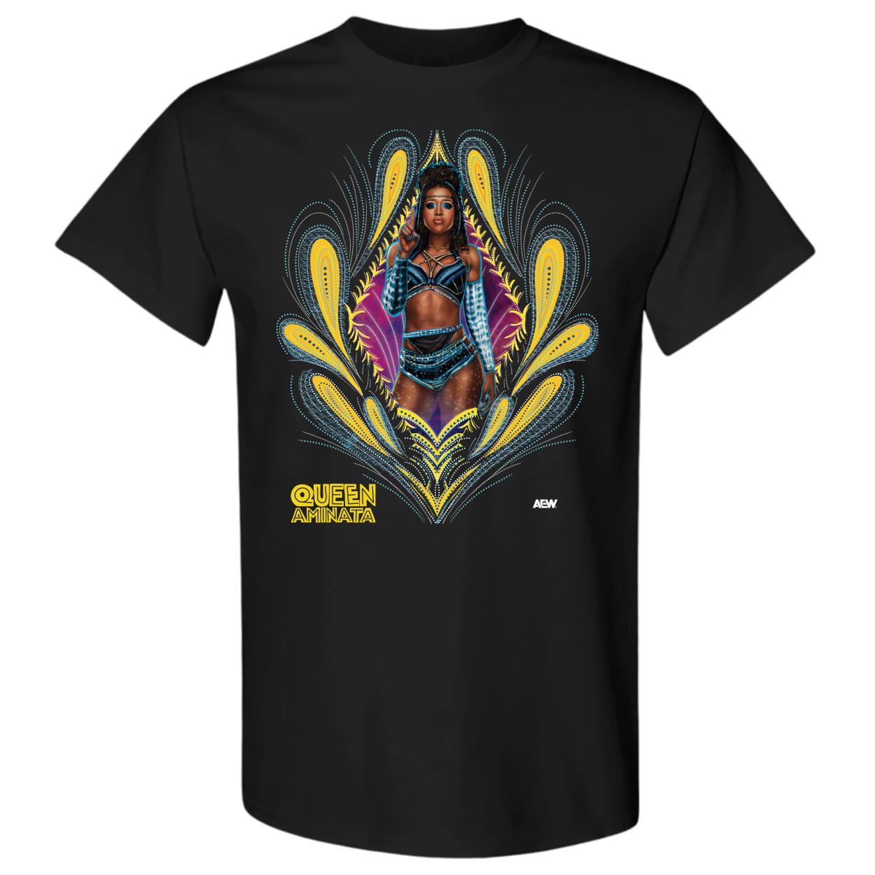 QUEEN AMINATA - ROYALTY AEW Official T-Shirt S разноцветный
