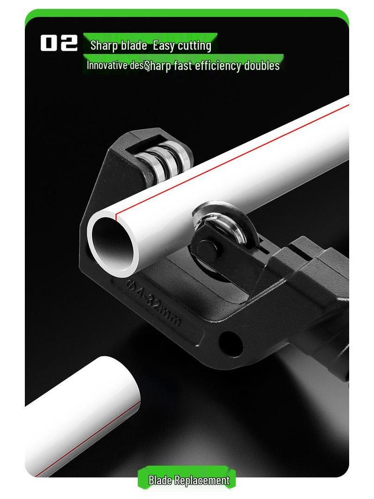 Pipe Cutter: Bearing Type for PVC, Stainless Steel, Copper - Manual, Durable Design
