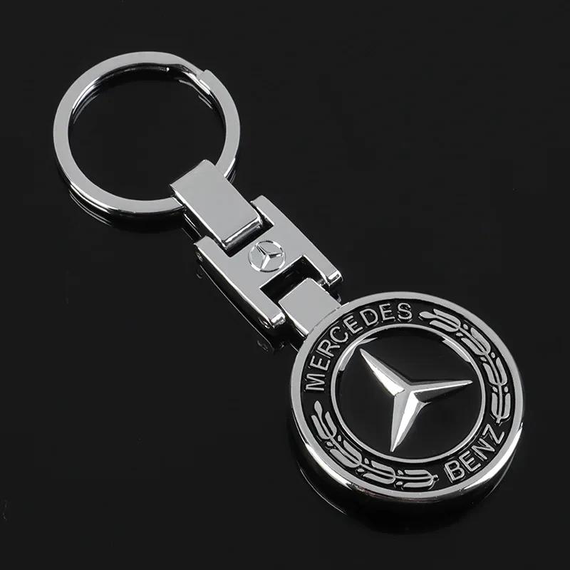 GLC GLB Car Styling Emblem Metal Keychain Key Ring Accessories For Mercedes Benz AMG W203 W206 W220 W205 W211 W212 W201 W210 W1